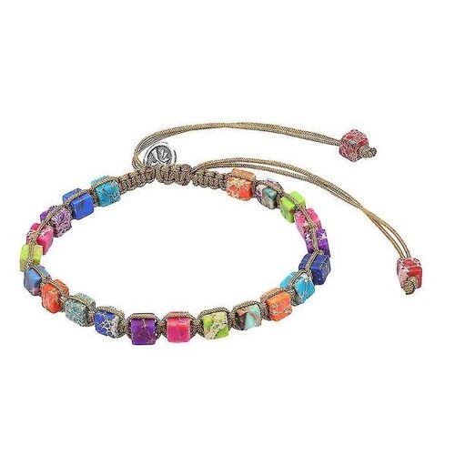 Bracelet Élégant En Onyx Et Jaspe Impérial - Bracelet Élégant En Cristal Pour Le Yoga, L'amitié Et Le Quotidien