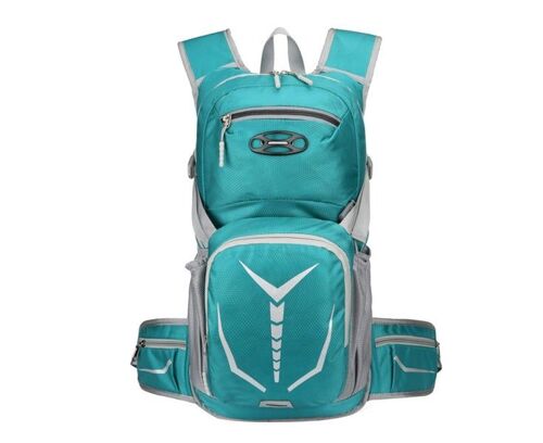 Sac À Dos D'extérieur Polyvalent Avec Boucle Pour Casque, Compartiments Multiples, Nylon Résistant Aux Rayures, Léger Et Confortable Pour La Randonnée Et Les Voyages