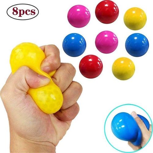 Balles cibles collantes vibrantes à 4 couleurs - Jouet anti-stress amusant pour enfants et adultes, parfait pour la pratique de la cible et la relaxation !