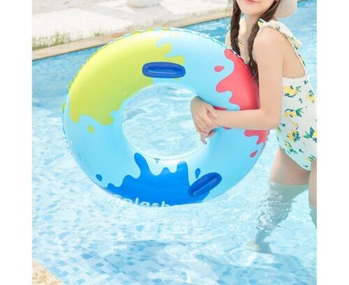 Bouée Gonflable Vibrant Kids - Durable, Légère Et Sûre Pour La Piscine, La Plage Et Les Activités Aquatiques - Diamètre : 66 Cm