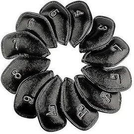 Lot De 12 Couvre-Fers De Golf En Cuir Pu De Qualité Supérieure - Compatible Avec Toutes Les Marques, Y Compris Callaway - Protection Durable Et Sécurisée