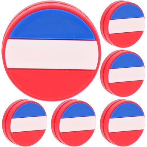 Lot De 6 Amortisseurs De Vibrations Pour Raquettes De Tennis À Motif Drapeau National ¿ Amortisseurs En Silicone Pour Un Contrôle Et Un Style Améliorés