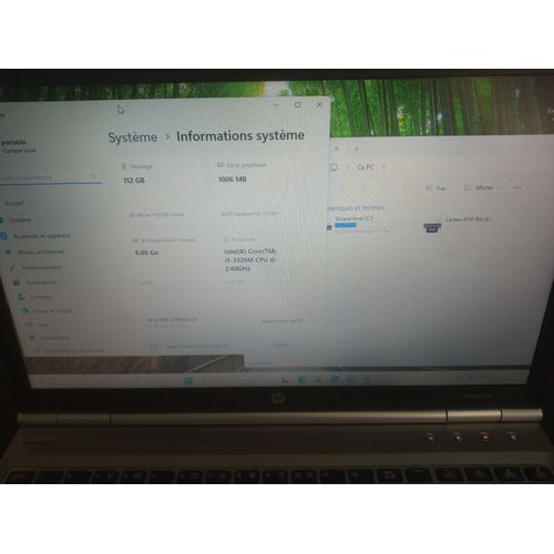 HP Elitebook 8570P - 15.6" Intel Core i5-3320M - 2.6 Ghz - Ram 6 Go - SSD 120 Go