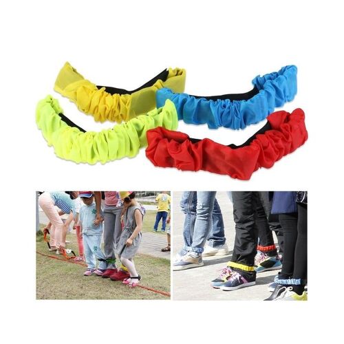 Cordes Élastiques Vibrantes À 4 Couleurs Pour Des Courses Amusantes À 3 Pattes - Durables, Réglables, Parfaites Pour Les Événements !