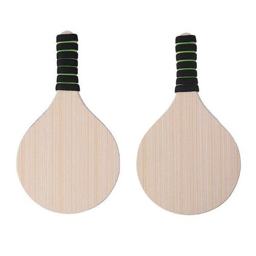 Ensemble De Raquettes De Plage En Bois - Pagaie D'extérieur Durable Pour Des Jeux Amusants À La Plage, Au Parc Ou Dans La Cour - Parfait Pour Tous Les Âges !