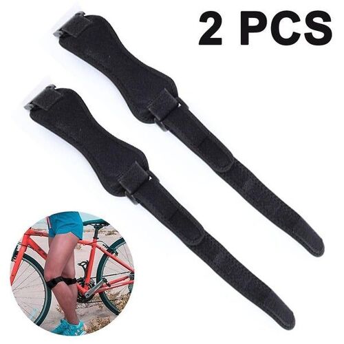 Lot De 2 Genouillères Réglables Et Sangle Rotulienne - Support Absorbant Les Chocs Pour Soulager La Douleur Lors Des Activités Sportives Et Quotidiennes