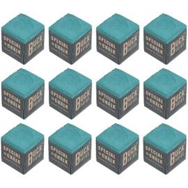 Lot de 12 craies de billard de qualité supérieure - Accessoire de table de billard lisse et non agglomérant pour une précision et un contrôle accrus des tirs