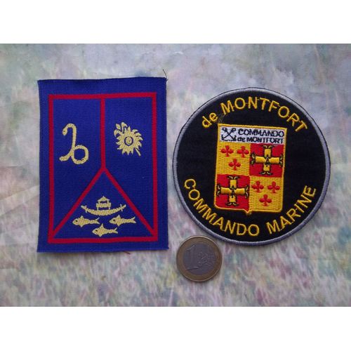Lot Écussons Commando Marine Forces Armées Aux Antilles
