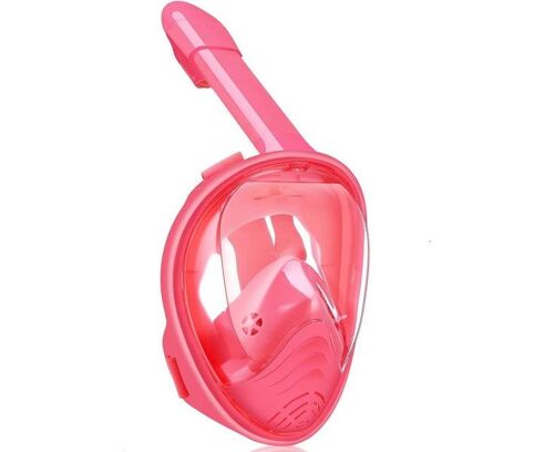 Masque De Plongée Intégral Pour Enfants Avec Support Pour Appareil Photo ¿ Vision À 180°, Antibuée, Anti-Fuite, Idéal Pour Les Jeunes Aventuriers ¿ Rose