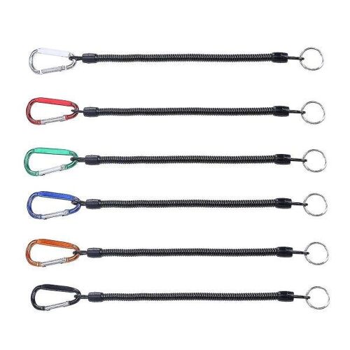Lot De 6 Cordons De Pêche Colorés ¿ Cordes Élastiques Durables Pour Pinces, Poignées Et Outils ¿ Organiseur De Matériel De Pêche Mains Libres