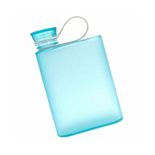 Bouteille D'eau Compacte Et Plate - Pichet De Sport Réutilisable Avec Couvercle Anti-Fuite Et Corde Pour Les Voyages, Le Fitness Et L'hydratation Quotidienne
