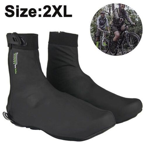 Couvre-Chaussures De Cyclisme Thermiques Et Imperméables - Couvre-Chaussures D'hiver Pour Temps Froid - Pu Et Polaire Durables, Sécurité Réfléchissante, Ajustement Antidérapant