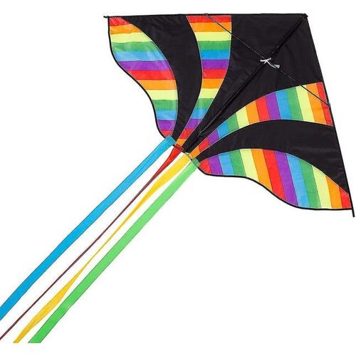 Cerf-Volant Arc-En-Ciel Vibrant Pour Enfants Et Adultes ¿ Aventure En Plein Air Amusante Avec Une Manipulation Facile Et Un Enrouleur De 100 M
