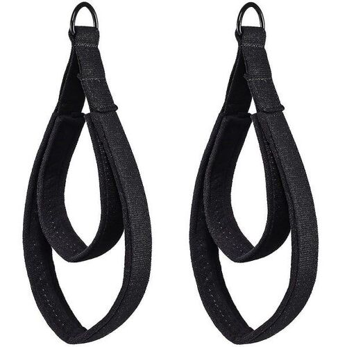 Lot De 2 Sangles De Cheville Pour Exercices Fessiers Et Jambes - Accessoires De Fitness Durables Pour Exercices Abducteurs - Noir Classique