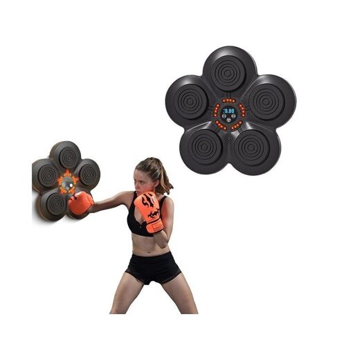Cible De Boxe Musicale Bluetooth ¿ Équipement D'entraînement Mural Avec Lumières, Réglages Réglables Et Design Durable Pour Tous Les Âges