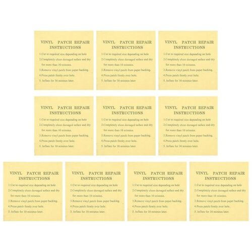 Lot De 10 Patchs De Réparation Autocollants En Tpu Pour Articles Gonflables, Tentes Et Vinyle - Résistants, Imperméables Et Faciles À Utiliser