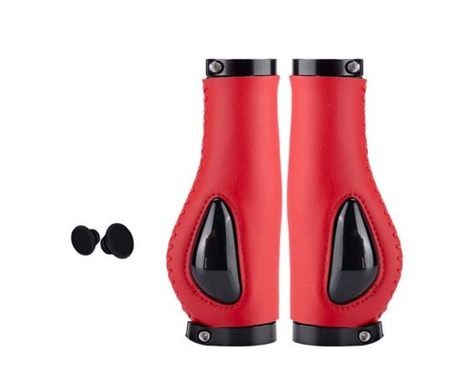 Couvre-Guidon De Vélo Ergonomiques Et Antidérapants ¿ Cuir Et Pvc Absorbant Les Chocs, Rouge, 13 Cm ¿ Confort Et Durabilité Pour Les Cyclistes