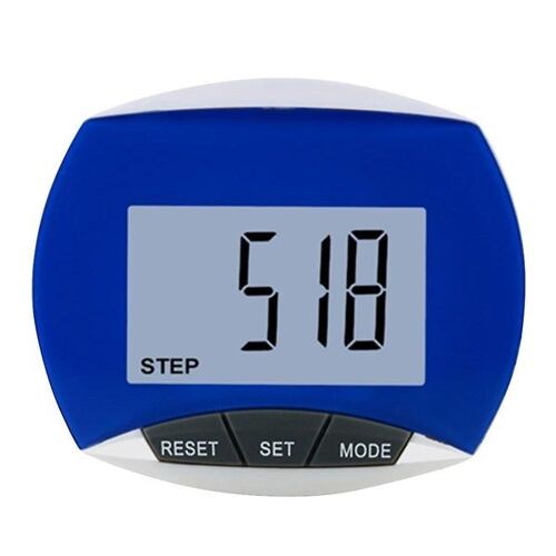 Podomètre Portable Bleu Polyvalent - Votre Tracker De Fitness Essentiel Pour Les Pas, La Marche Et La Course - Compact Et Convivial !
