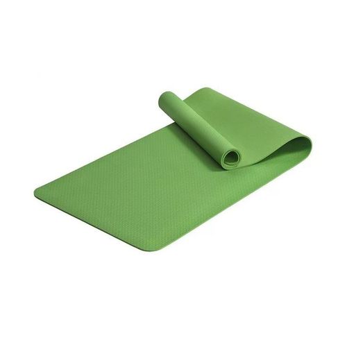 Tapis De Yoga Antidérapant Écologique Pour Hommes Et Femmes ¿ 183 X 61 Cm, Matériau Tpe, Lignes D'alignement, Résistant À L'humidité, Vert Gazon