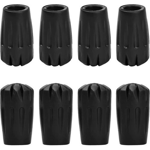 Tampons En Caoutchouc Premium 11 Mm Pour Bâtons De Randonnée ¿ 4 Paires Pour Une Meilleure Adhérence, Stabilité Et Confort Sur Tous Les Terrains