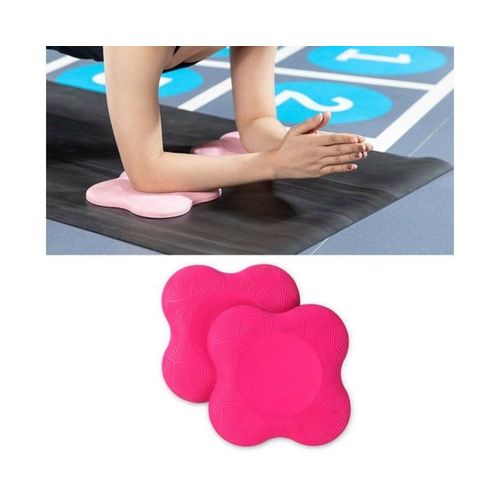 Genouillères Et Coudières De Yoga Rose Red - 20 Mm D'épaisseur, Antidérapantes Et Portables, Pour La Protection Des Articulations Pendant La Pratique Du Yoga