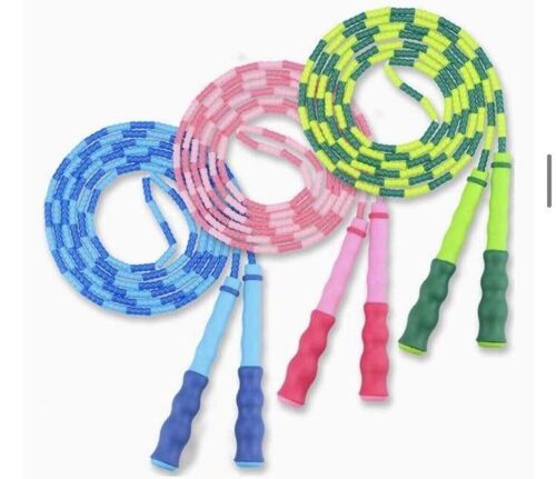 Lot De 3 Cordes À Sauter Réglables Et Souples, Anti-Emmêlement, Avec Perles - Longueur Personnalisable, Prise En Main Confortable, Idéales Pour Tous Les Niveaux De Forme Physique