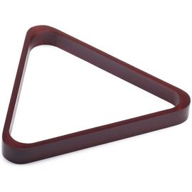 Support de billard en acajou de qualité supérieure pour 8 et 9 boules - Cadre triangulaire durable, bords lisses, idéal pour les salles de jeux et les bars