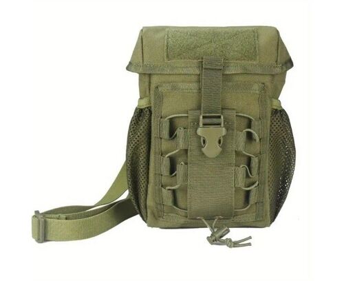 Sac Tactique D'extérieur 1000d - Léger, Vert Armée, Pour Bouilloire Et Équipement, Pour La Randonnée, Le Vélo Et Le Sport
