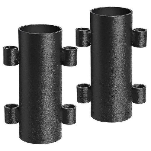 Lot De 2 Supports De Cannes À Pêche Robustes En Fer Pour Tente De Camping ¿ Supports Coupe-Vent Pour Une Installation Extérieure Sécurisée
