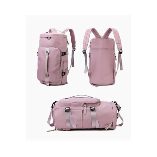 Sac de sport élégant rose cerise pour femme - Léger, grande capacité, avec compartiment à chaussures et séparation humide/sec pour les voyages et le fitness