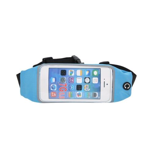 Sac banane de sport étanche avec écran tactile et support de téléphone réglable avec bande réfléchissante
