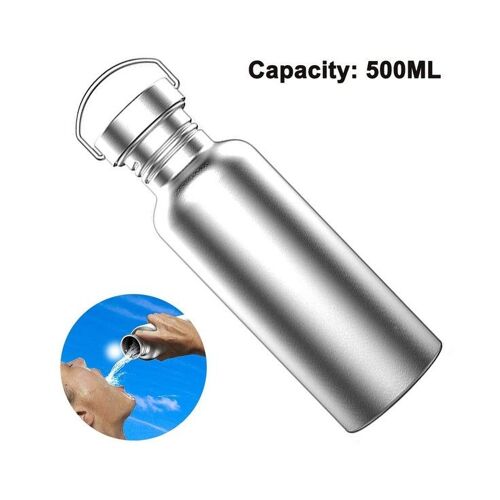 Bouteille D'eau De Sport Isotherme En Acier Inoxydable Avec Poignée ¿ Étanche, Durable, Idéale Pour La Randonnée, Le Vélo Et La Salle De Sport ¿ 500 Ml, 750 Ml, 1 000 Ml