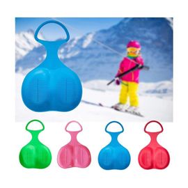 Lot De 4 Luges À Neige Pour Enfants ¿ Toboggan Flexible Avec Poignées Antidérapantes Et Siège Encastré Pour Des Moments De Plaisir Hivernal En Toute Sécurité ¿ Pehd, 4 Couleurs