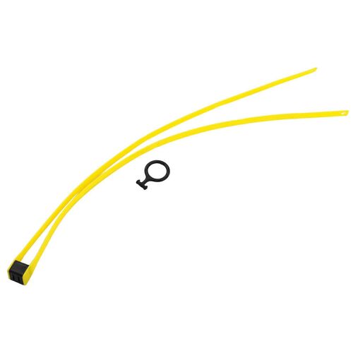 Collier De Serrage Flexible À Double Cercle, Autobloquant, En Plastique Avec Anneau De Traction, Pour Équipements De Sport De Plein Air, Jaune