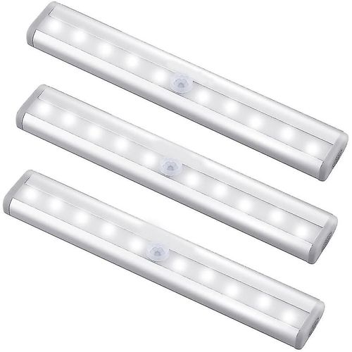 2025 - Éclairage intérieur à détecteur de mouvement, 10 LED pour placard, à piles, magnétique