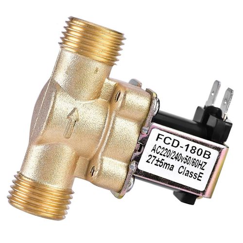 1/2 ""AC 220v Normalement fermé Solénoïde Électrique Électrovanne Magnétique En Laiton Pour Le Contrôle de L'eau Facile