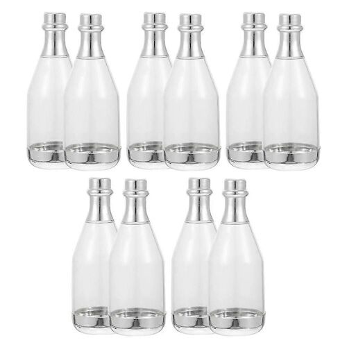 10pcs Mini Bouteilles de Champagne Boîte de Bouteille de Bonbons Mariage Bébé Shower Fête Faveurs Bouteilles de Bonbons au Champagne 115x4x4cm