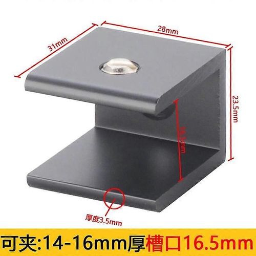 Pinces En Verre Pour Support De Planche En Verre De 14-16 Mm Support D'angle Clips En Verre Antirouille En Aluminium Pince Étagère À Vin Bricolage Armoire À Vin