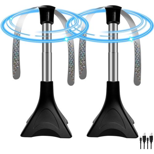 MAA-2 PCS Ventilateur Anti-Mouches Pliable & Extensible, Mouches et Moustiques Repoussent Les Ventilateurs, Usage Table/Suspendu pour Pique-Nique et Barbecue, Contre Les Moustiques San Produit Chimiq