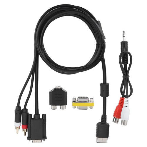 CâBle Vga Haute DéFinition Avec Adaptateur CâBle De Conversion Audio Pour Sega Dreamcast Dc