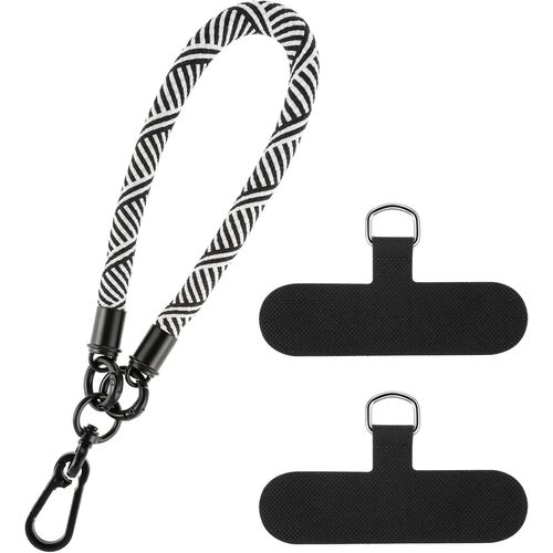 KAL-Dragonne De Poignet, Lanière De Téléphone Anti-Perte Avec 2 Patchs Ultra Fins Pour Porte-Clés, Appareil Photo, Accessoires De Téléphone