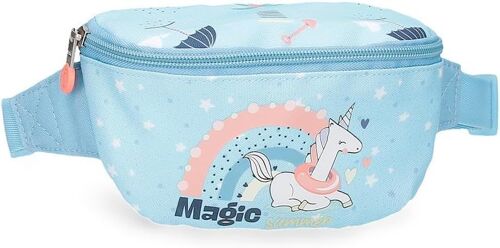Kal-Magic Summer Trousse De Toilette, Sac Bandoulière, Idéale Pour Organiser Vos Affaires, Compartiments Multiples. Rose Et Bleu.