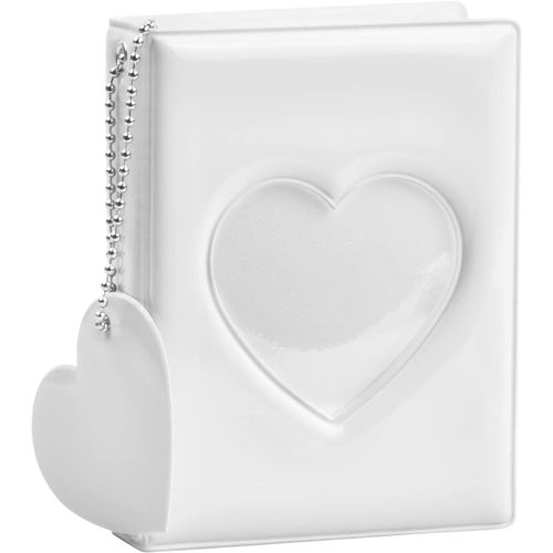Tianyi-Album Photo Porte-Cartes Kpop Mini 32 Pochettes Pour Fujifilm Instax Mini, Livre Photo Classeur Pour Cartes Photo, 3 Pouces 6x9.8cm (Blanc)