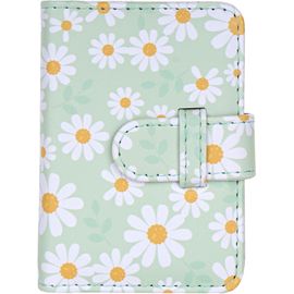 Maa-Mini Album Photo, Pour Films Et Cartes Photo Kpop De 2 X 8 Pouces, 28 Poches, Compatible Avec Fujifilm Instax Mini 12 11 9 8 90 70 40 Evo Liplay Link Instant Films (Marguerite Verte)