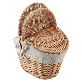 Panier de pique-nique - OMABETA - Panier en osier - Portable - Artisanal - Marron