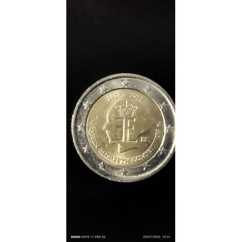 Pièces Rare De 2€ De La Reine Elizabeth