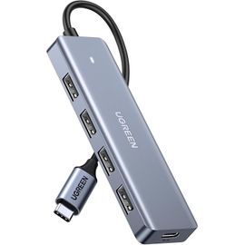 Hamiltion-Hub Usb C Vers 4 Data Ports Type A 5Gbps Adaptateur Multiport Compatible Avec Iphone 16 15 Série Macbook Ipad Pro Air 2024 Mac Mini M4 Steam Deck Surface Galaxy S24 Tab S9 Ultra (15Cm)