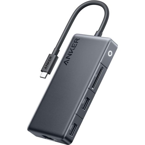 Hamiltion-341 Hub Usb-C (7-En-1) Avec 3 Ports De Données Usb-C Et Usb-A 5 Gbit/S, Alimentation Max. 100 W, Écran Hdmi 4K, Ethernet Pour Lenovo, Dell Xps, Ordinateurs Portables Hp, Macbook, Ipad Et Au