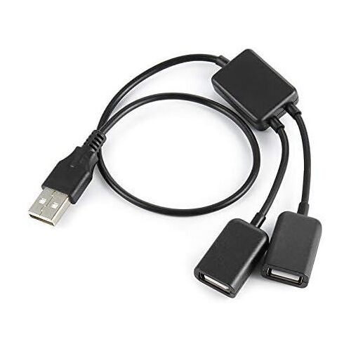 KAL-Cy Câble Usb 2.0 Double Ports Pour Ordinateur Portable, Macbook, Notebook, Pc, Souris Et Disque Flash
