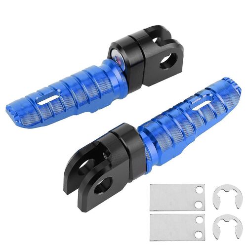 Paire De Repose-Pieds Avant En Alliage D'aluminium Pour Kawasaki Ninja Z125 Pro Z250/Sl Z400 Z900blue